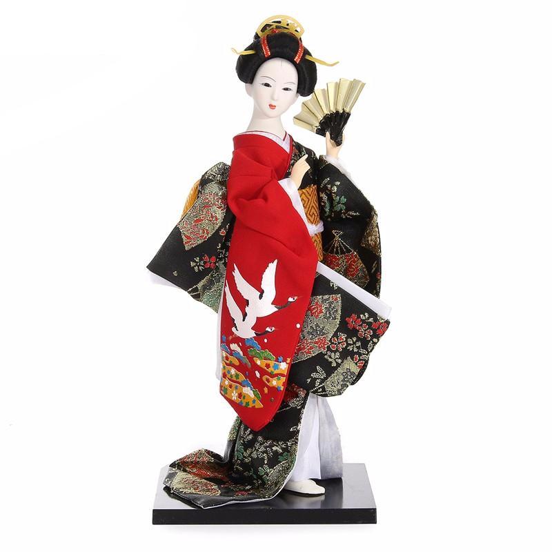 Japanese Red Kabuki Doll