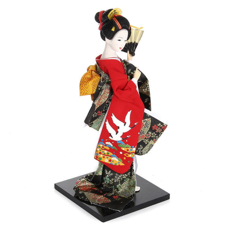 Japanese Red Kabuki Doll