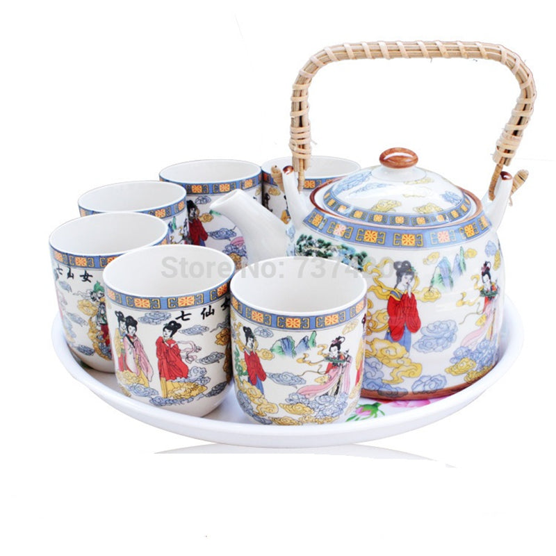 Floral Japanese Teapot Set