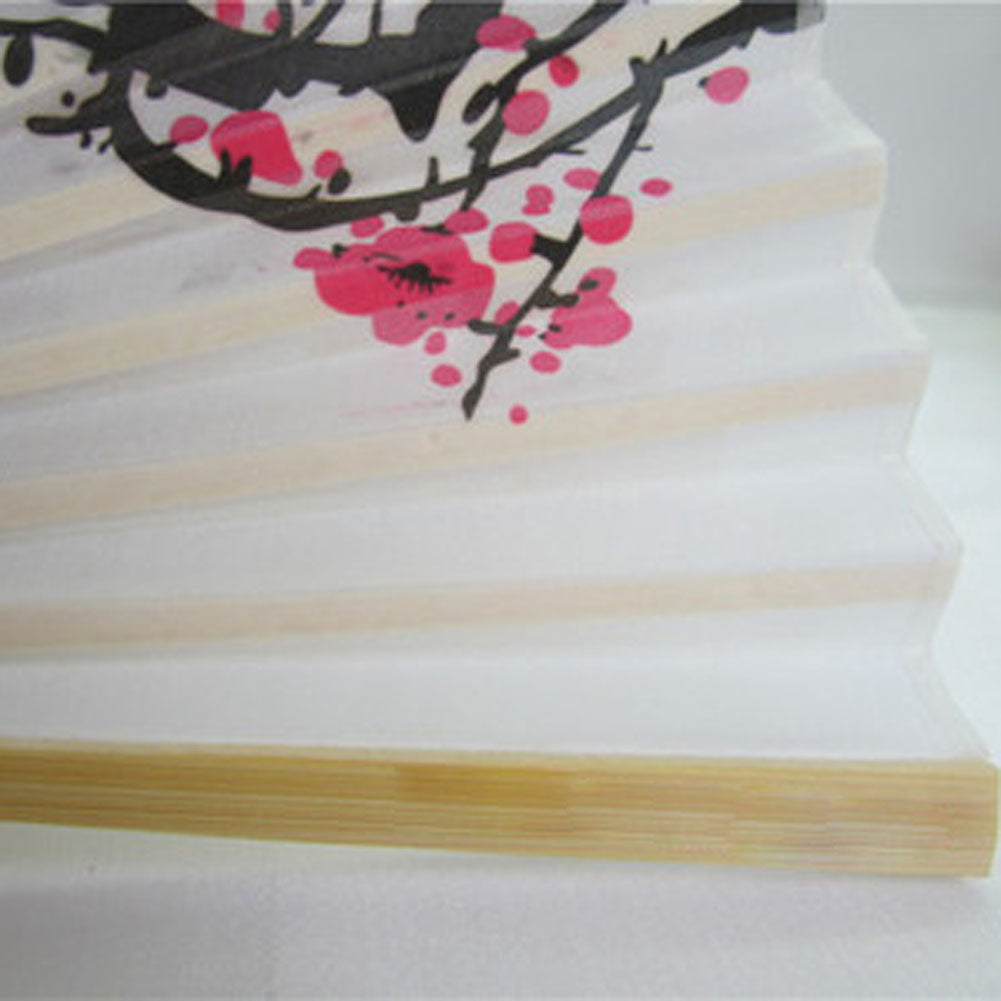 Silk Plum Folding Fan