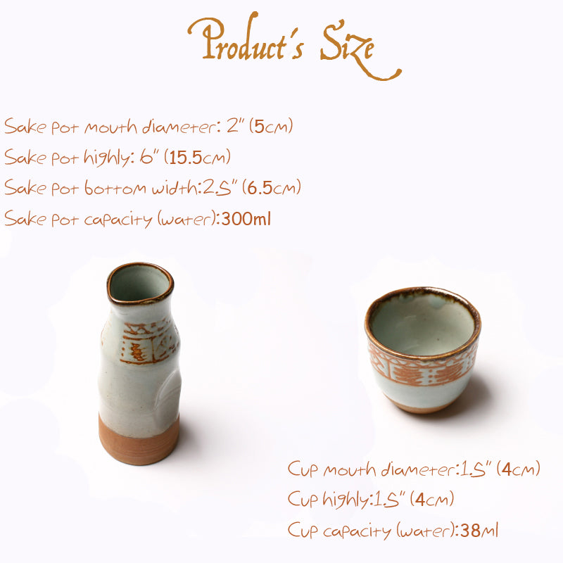 Traditional Stoneware Sake Set